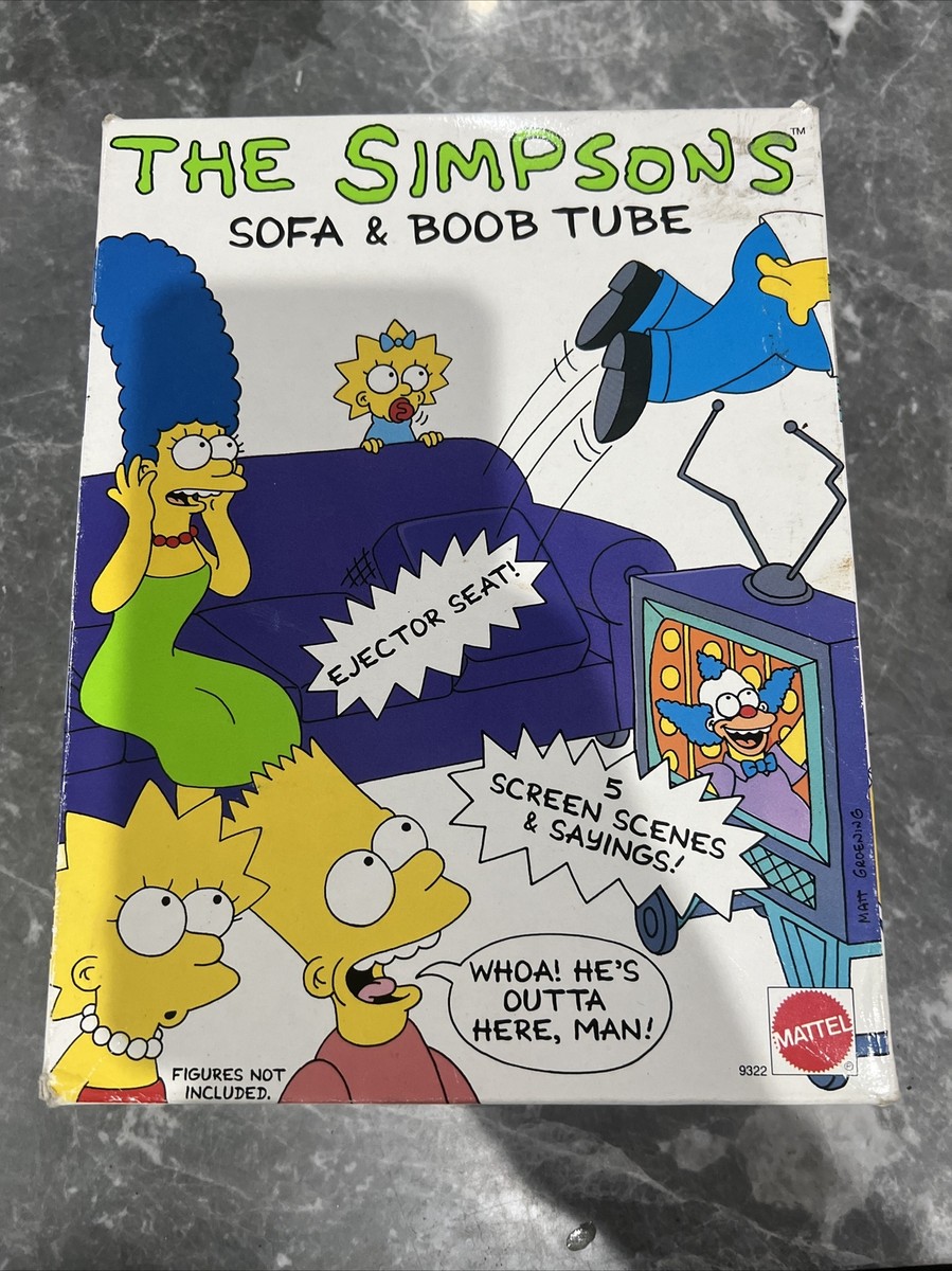 Simpsons SOFA & BOOB TUBE Mattell 1990 Never opened NEW! | eBay