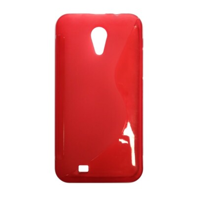 THL W100, satin silicone cover red semi-transparent
