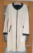 Strenesse Gabriel Strehle Soft Designer Lamb Nappa Leather Coat Women's Size 12