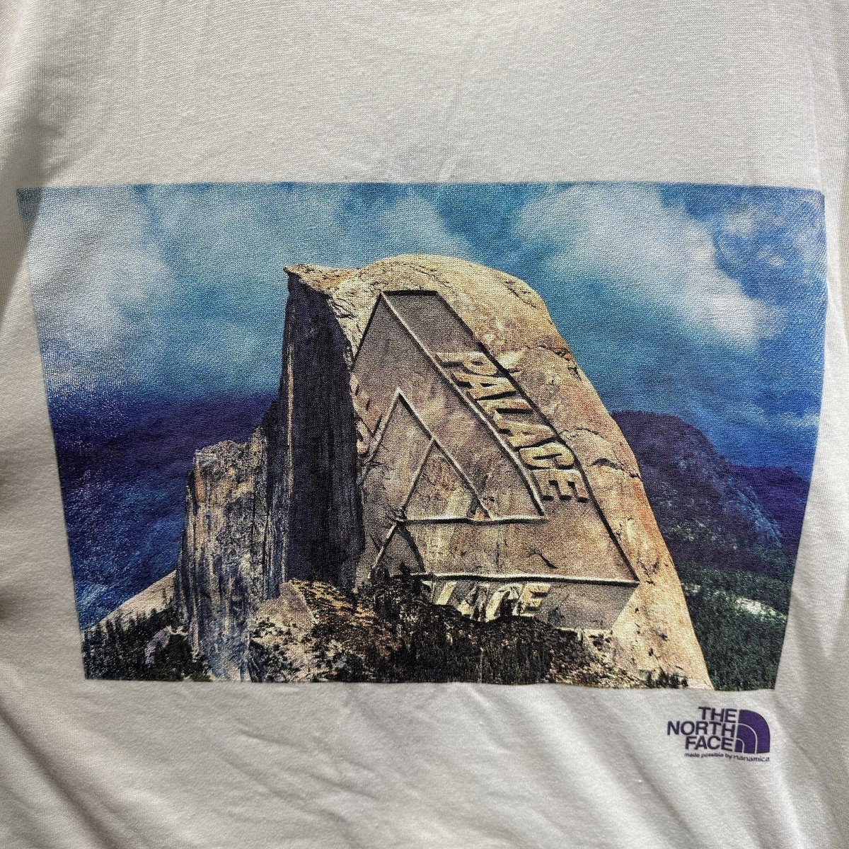 パレス PALACE the north face SHIRT sizeXL Palace x The North Face Purple Label H/S Logo T-shirt White