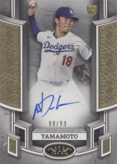 2024 Topps Tier One - Yoshinobu Yamamoto #BOA-YY for sale | eBay