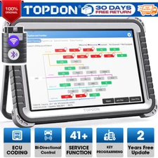 TOPDON Phoenix Plus OBD2 Bidirectional Scanner Car Diagnostic Tool Topology Map