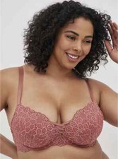 TORRID SIZE 40DD XO PUSH-UP PLUNGE BRA - LACE ROSE NWT