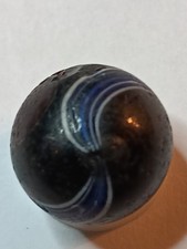 Indian Banded Opaque Marble. Size .69 Inches. Good Condition For Its Age