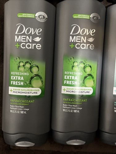 Lot of 8 Dove Men +Care Body Plus Face Wash Micromoisture Variety Pack 18 Fl Oz - Picture 5 of 5