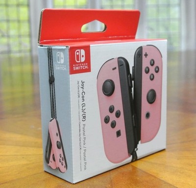 Nintendo Switch PASTEL PINK Joy Cons L&R Limited Edition Color Official Genuine