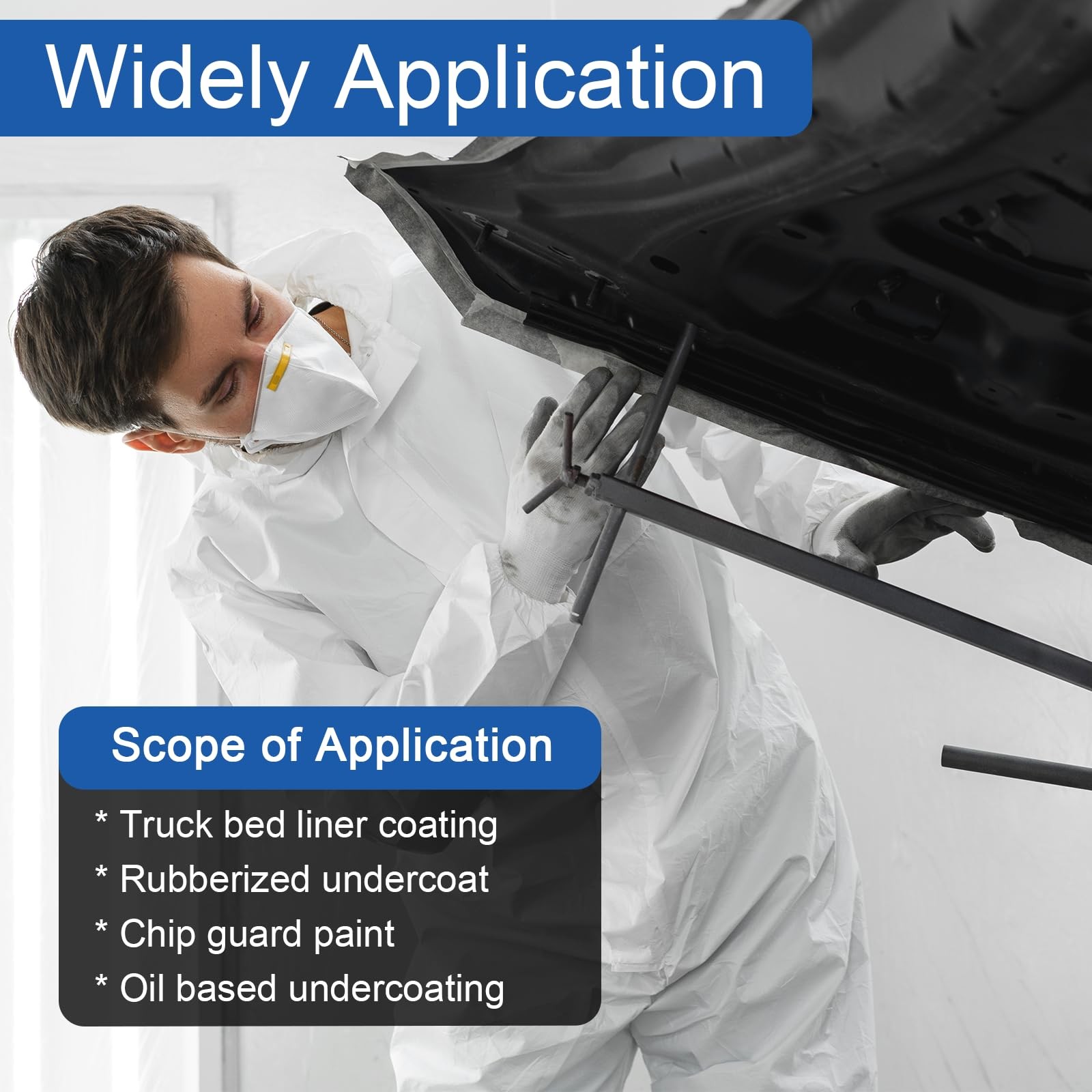 Undercoating Spray Gun Automotive, Air Spray Paint Gun with Suction Feed Cup ...