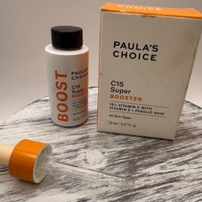 Paula's Choice C15 Super Booster Vitamin C Brand New in Box .67oz/250ml