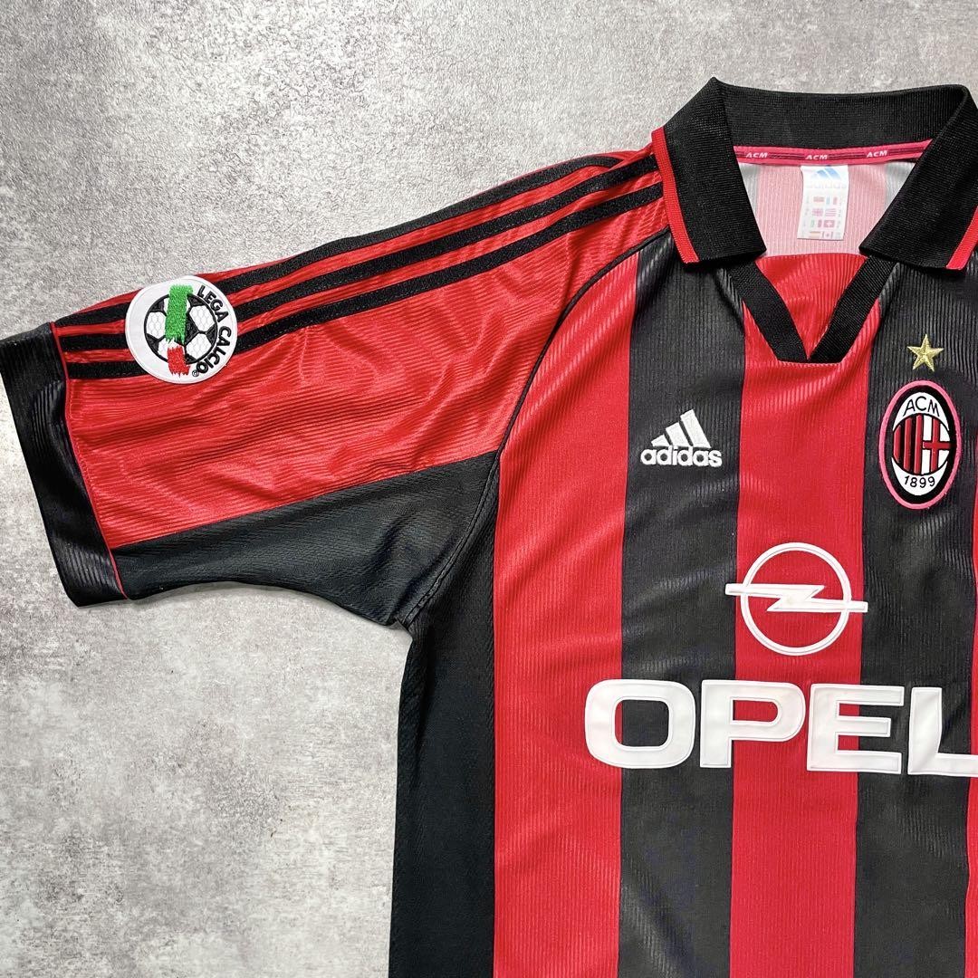 Adidas AC Milan Home Jersey 98-99 Maldini #3 Retro Vintage