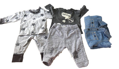 Paket Babykleidung Junge GAP ZARA Jeanshemd Schlafanzug Oberteil Jogginghose 3 -6 Monate