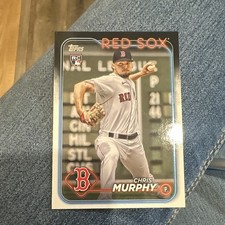 Topps 2024 Series 1 Chris Murphy Rookie Base Set #73 Boston Red Sox Card. rookie card picture