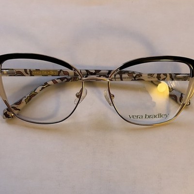 Vera Bradley Marrakesh Vines Cream Floral Cat Eye Eyeglasses 52-16 Women