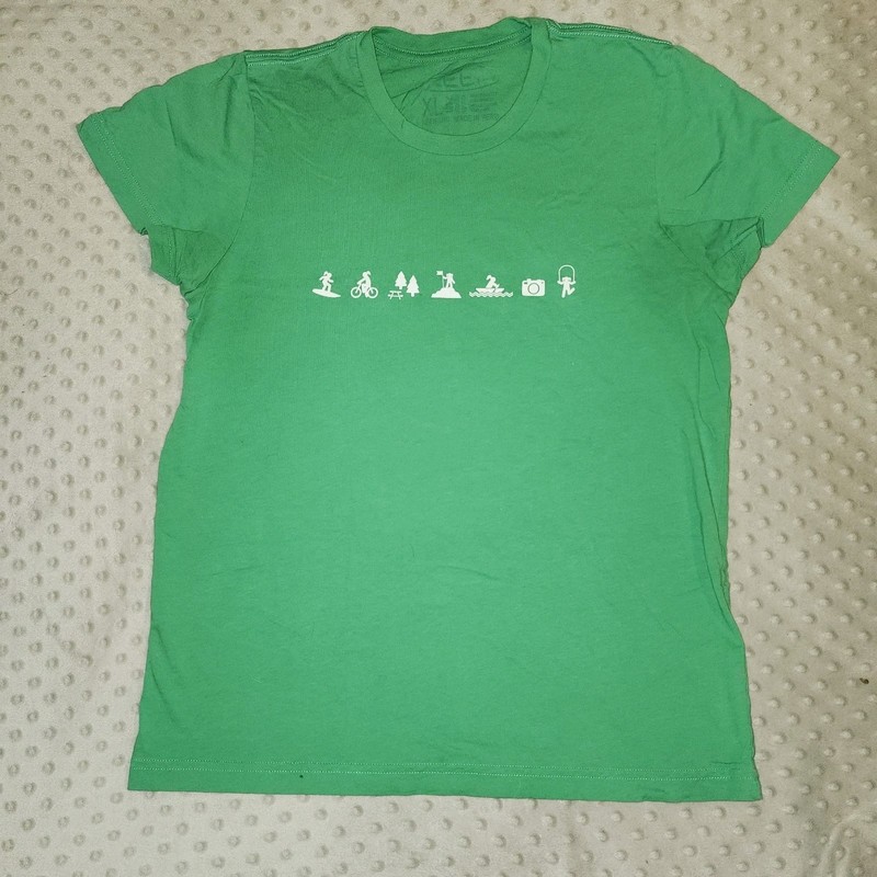 Keen Kids Recess Is Back Kelly Green Short Sleeve Graphic Tee 100% Cotton XL
