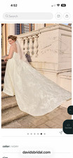 Davids Bridal Oleg Cassinsi cathedral length Wedding Dress, size 20w
