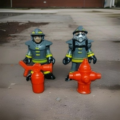 Imaginext - Lot of 2 Fire Fighters with Accessories 