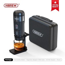 HiBREW Portable Coffee Machine for Car & Home,DC12V Expresso Coffee Maker Fit Ne