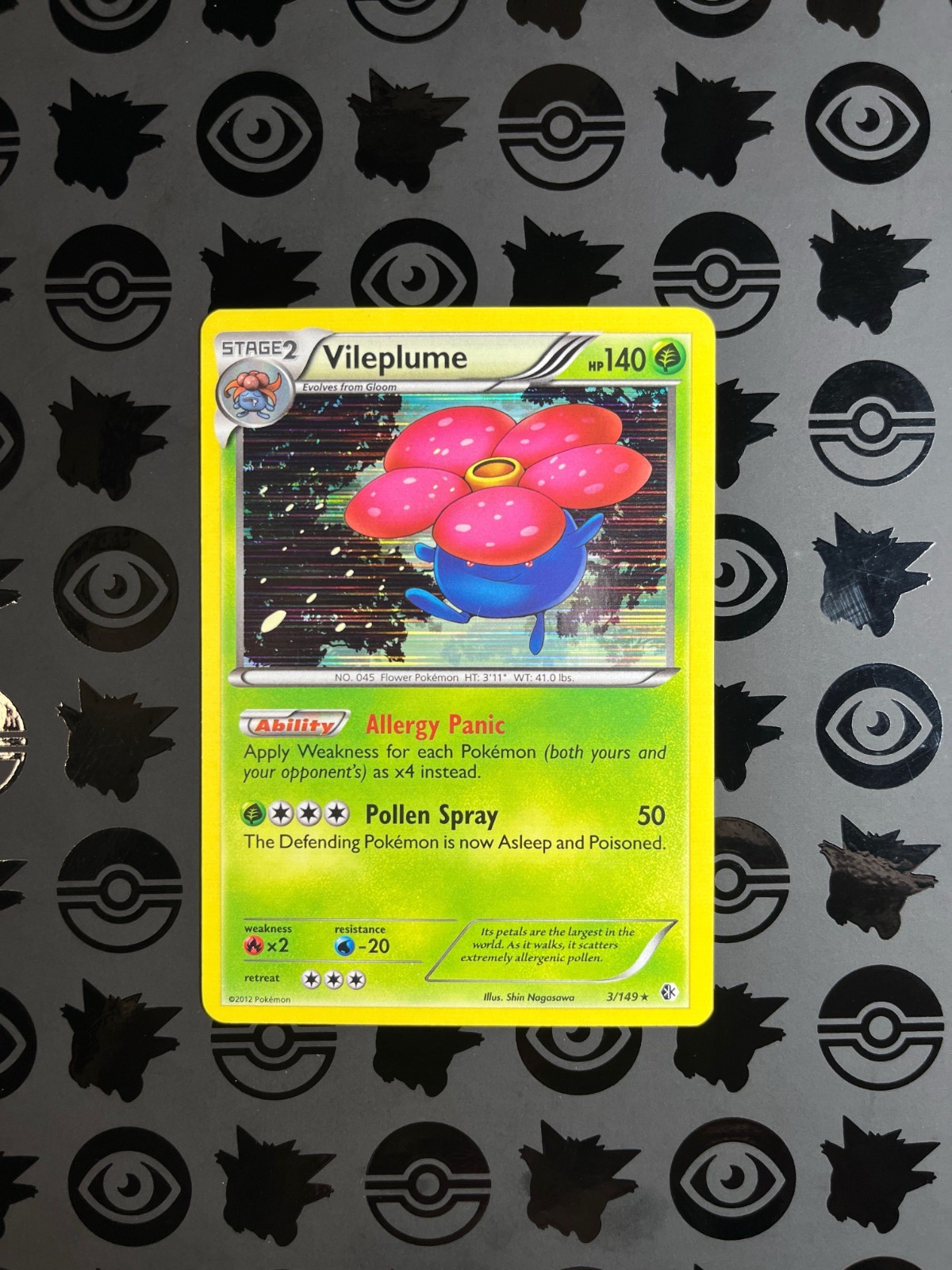 Vileplume 3/149 Boundaries Crossed Holo Rare Pokemon Card - NM to LP