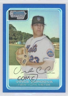 2006 Bowman Chrome Prospects Blue Refractor 128/150 Vince Cordova #BC59 0x5