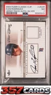 2004 Fleer Classic Clippings Ivan Rodriguez Jersey Auto Silver /50 PSA 7 #JRA-IR