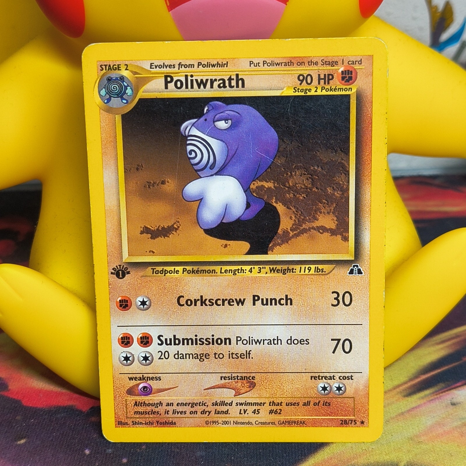 Poliwrath - 28/75 - Neo Discovery - 1st Edition - Rare - Pokémon TCG - MP