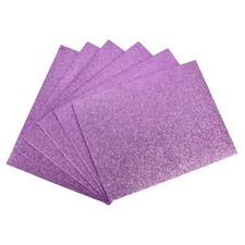 6 x Dark Purple Shiny EVA Foam Sheets 11 x 8 Inch 2mm Thick