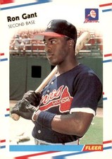 1988 Fleer Glossy Braves Ron Gant #538