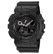 Image of Casio Black Mens Analogue-Digital Watch G-shock GA-100-1A1ER