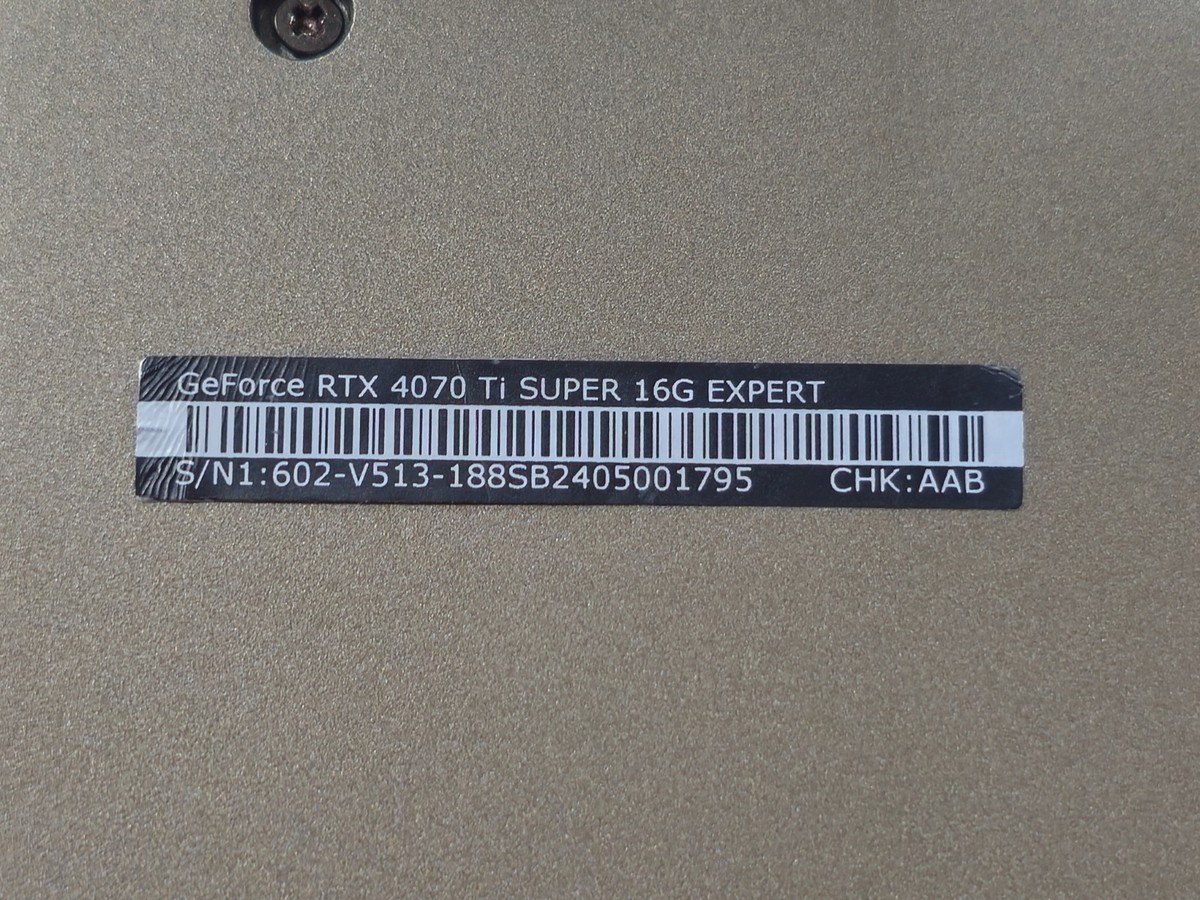 MSI GeForce RTX 4070 Ti SUPER EXPERT 16GB 16G 256-bit GDDR6X PCI-E