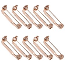 10Pcs Bar Pins Brooch Lock Brooch Pin Backs Safety Clasps for safety pins