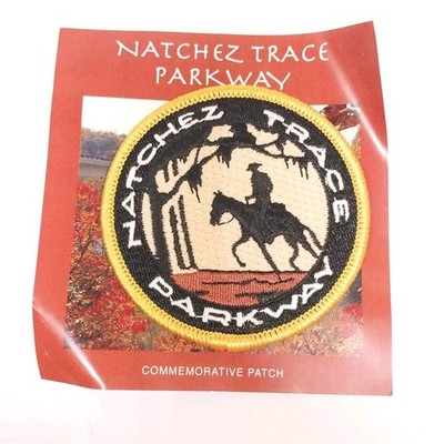Natchez Trace Parkway Rider Patch Cowboy Horse Embroidered Souvenir Collectible