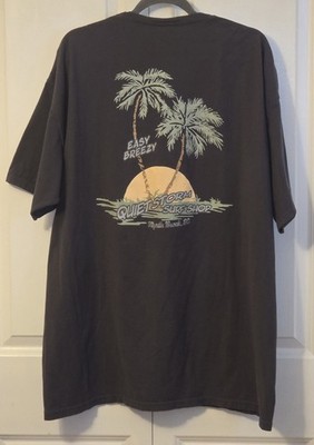Quiet Storm Surf Shop T-Shirt Men's Size 2XL Dark Grey Comfort Wash Cotton