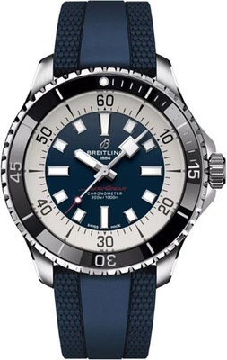 Breitling Superocean 44mm Blue Dial Automatic Stainless Steel Men's Watch A17376