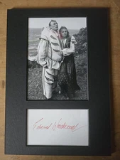 Edward Woodward The Wicker Man Photo And Autograph In Black A4 Mount