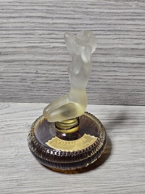 1930s RARE Volupte Eroy Paris France Art Deco Nude Glass Risque Perfume Bottle