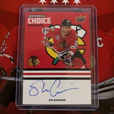 2025-26 UPPER DECK CENTENNIAL CHOICE BLACKHAWKS AUTO STU GRIMSON #CS-SG