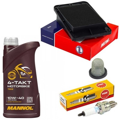 Set Öl Wartung 1L Ölsieb Luftfilter Zündkerze für SYM Symphony 125 ST XB12 15-22