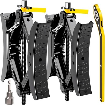 Camper Wheel Chock Stabilizer 2 Sets, Upgraded Side Grain Heavy Duty... 