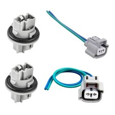 2 Pcs Front Trun Signal Light Socket with 2-Pin Wire Pigtail 90075-60028