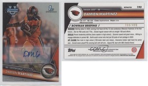 2023 Bowman U Chrome Prospect Refractor /499 Damien Martinez #193 Auto