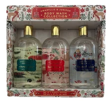 Home & Body Co. Amaryllis & Juniper Body Wash Collection, 28 fl oz, 3-pack
