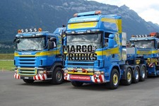 Foto camion Scania R 164G 580 trattore pesante Svizzera blu Martin Wit #k6dy