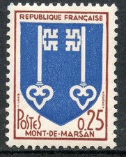STAMP / TIMBRE FRANCE NEUF LUXE ** N° 1469 ** BLASON / MONT DE MARSAN