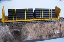AWVR UNSTOPPABLE Movie HO Scale Bulkhead Flat w/Pipes custom built &finished!