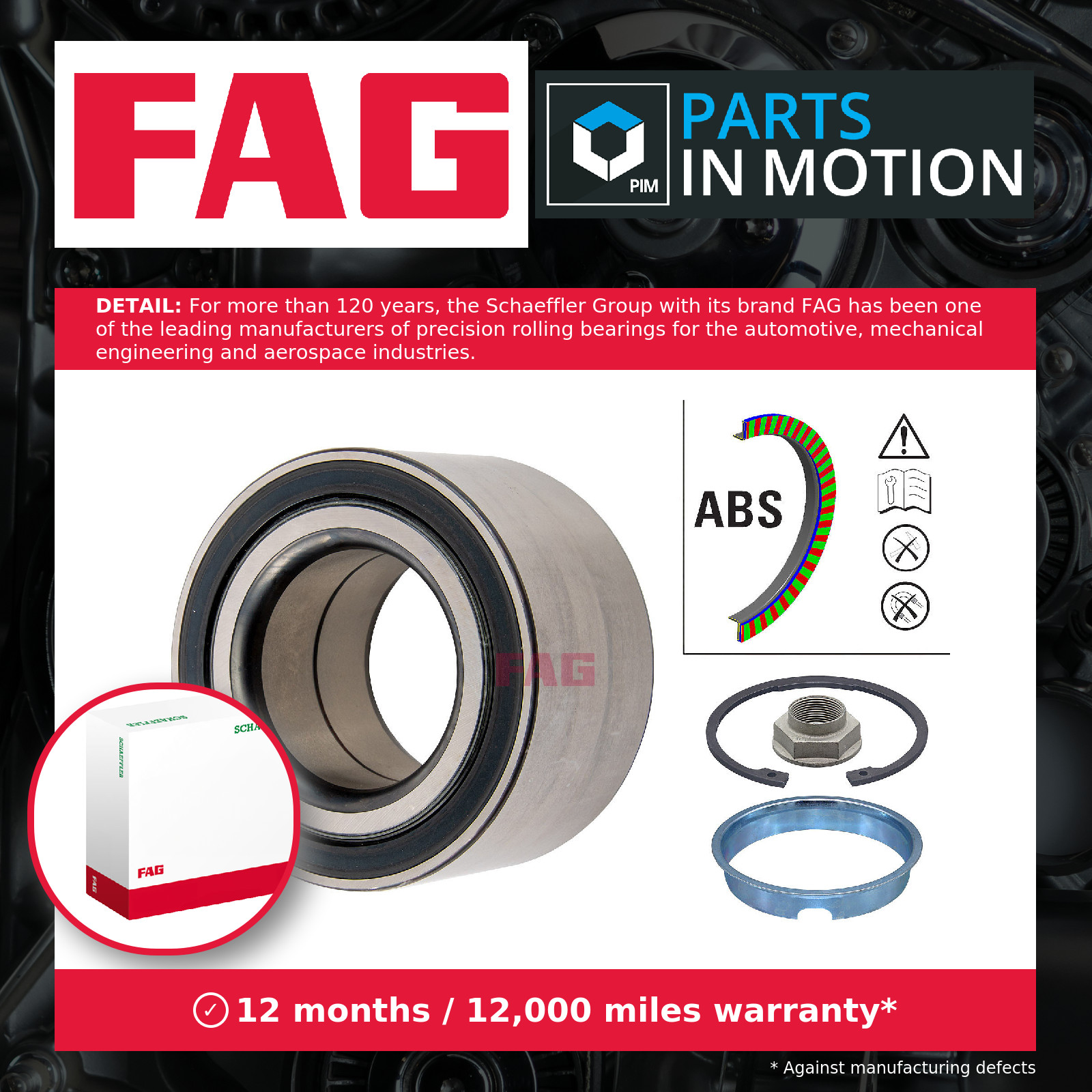 Wheel Bearing Kit Rear 713668220 FAG 6393340006 A6393340006 Quality Guaranteed