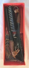 Vintage Horse Head Themed Classic Brush, Shoehorn, and Tie Rack Collectible NOS