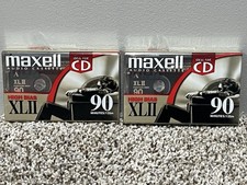 VTG Maxell High Bias XLII 90 Type 2 II Audio Cassette Tape Lot of 2 NEW Sealed