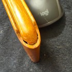 Vintage Wood Cigarette Case Curved Streamline Hinged Wooden Tobacciana Art Deco — photo 6