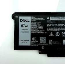OEM Genuine Dell 57Wh WW8N8 P126F Battery For Latitude 7350 7440 7450 7640 7650