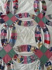 Vintage Wedding Ring Quilt Top Hand Sewn — photo 7