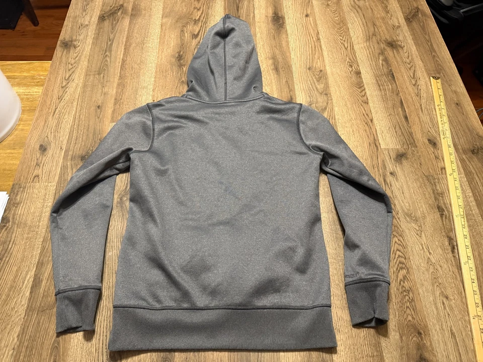 Sudadera con Capucha Under Armour, Para Mujer Pequeña, Gris Rosa Naranja, Sudadera, Logo, Pullover Foto 2 de 4